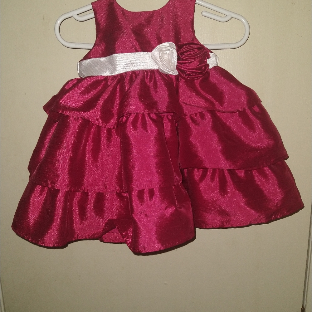 Little girl red 3-month Cherokee dress